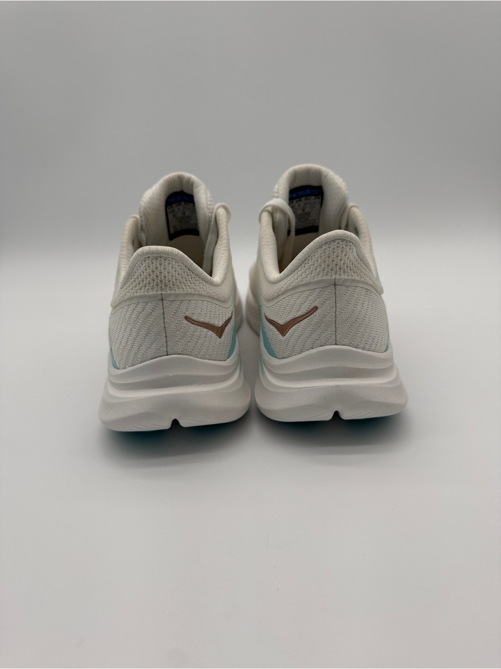 HOKA ONE ONE Solimar Running Shoes Women’s 10.5 White Teal Lightweight Sneakers - Picture 7 of 9